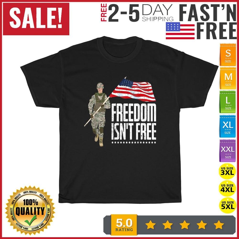 USA Flag Freedom Patriotic Soldier American Memorial Day T Shirt Men Women NEW