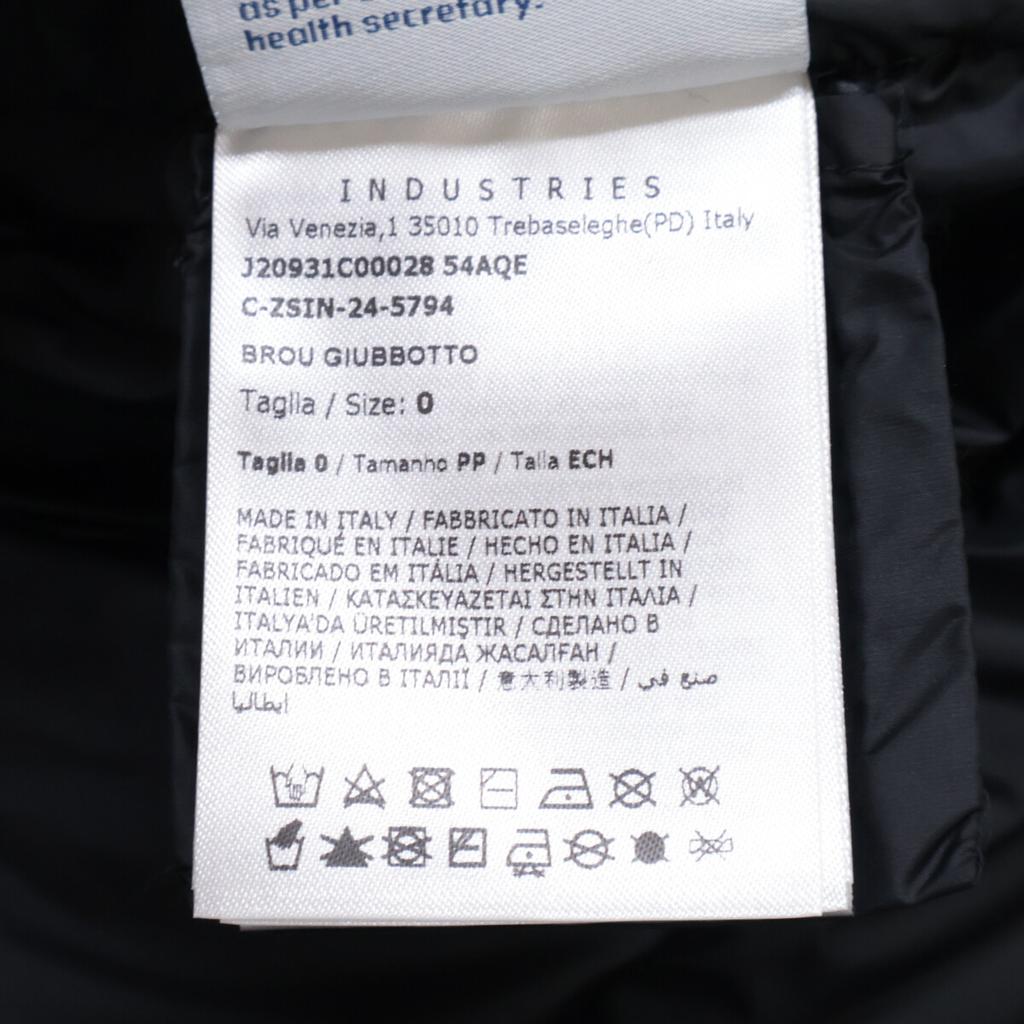 Moncler 24-year-old BROU Down Jacket Jacket 0 blackUsed