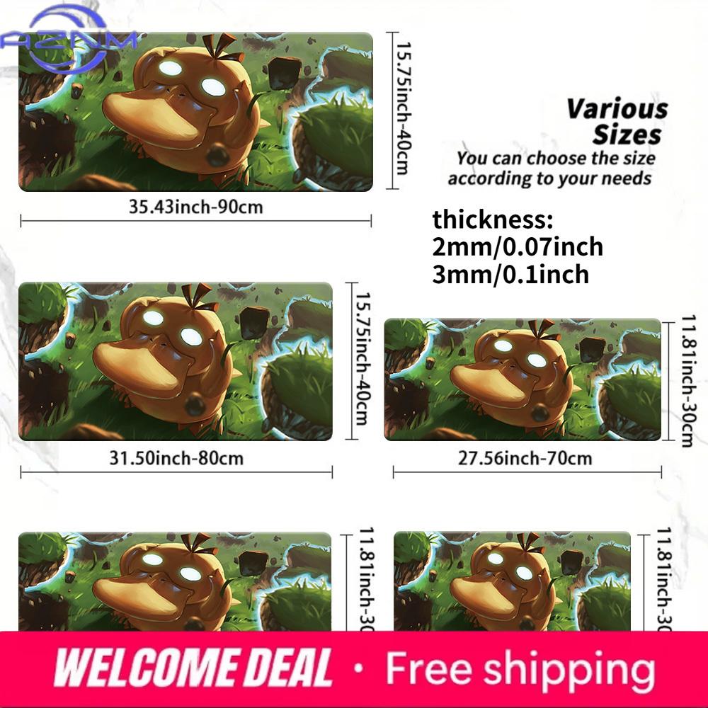 Psyduck Psychic Powers Pokmon Gaming Mouse Pad 30x80x0.2cm