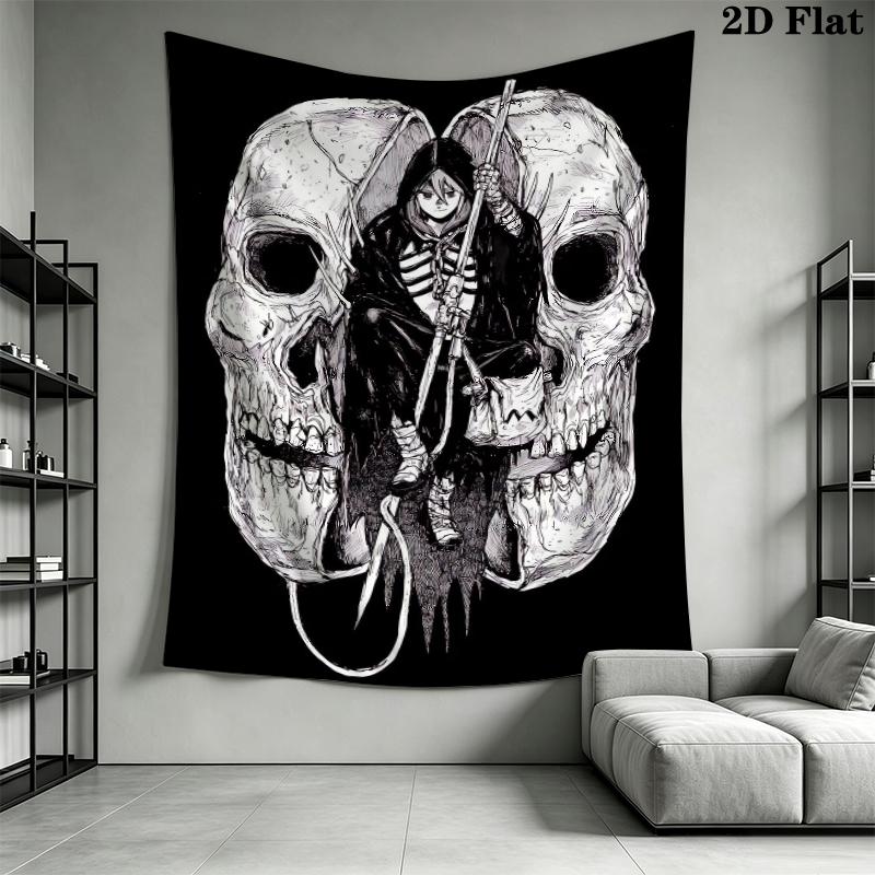 Dorohedoro Wall Tapestry Aesthetic Wall Hanging Printed Fabric Blanket Decorative Tapestries for Bedroom Living Room Home Decor