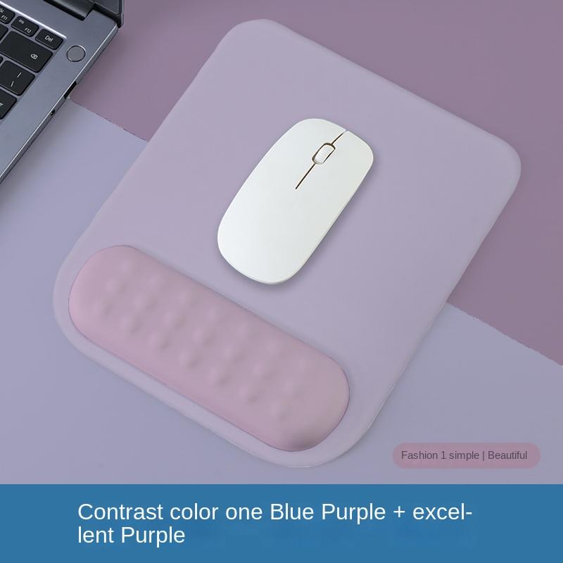 Mouse Pad with Wrist Rest Pad Ergonomic Anti-slip Silicone Base Gaming Accessories Mouse Pad Memory Foam Wrist Pad