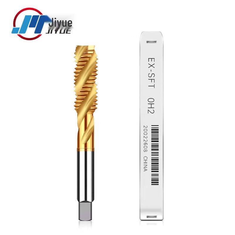 Jiyue Titanium Coated Cobalt HSS Spiral Machine Tap