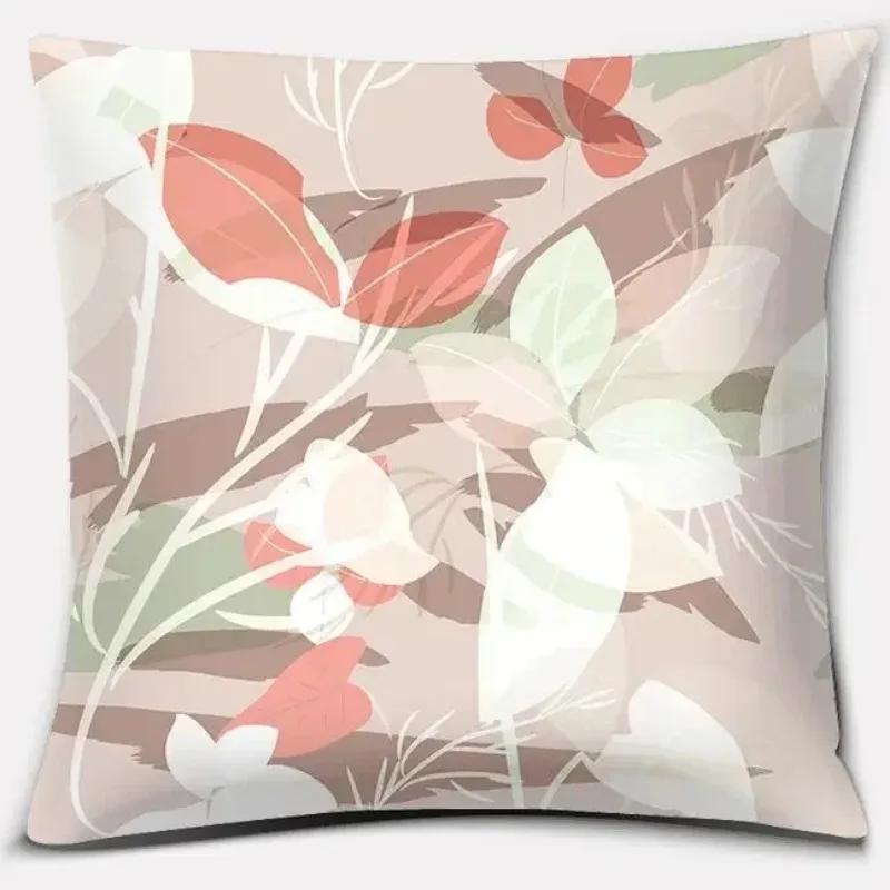 Warm Color Block Series Throw Pillow Gift Home Office Decoration Throw Pillow Bedroom Sofa Car Cushion Cover