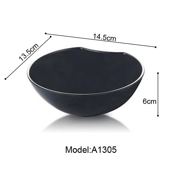 Imitation Porcelain Frost Melamine Dinnerware Oval Bowl Japanese Restaurant Chaos Big Bowl A5 Melamine Bowls Melamine Tableware