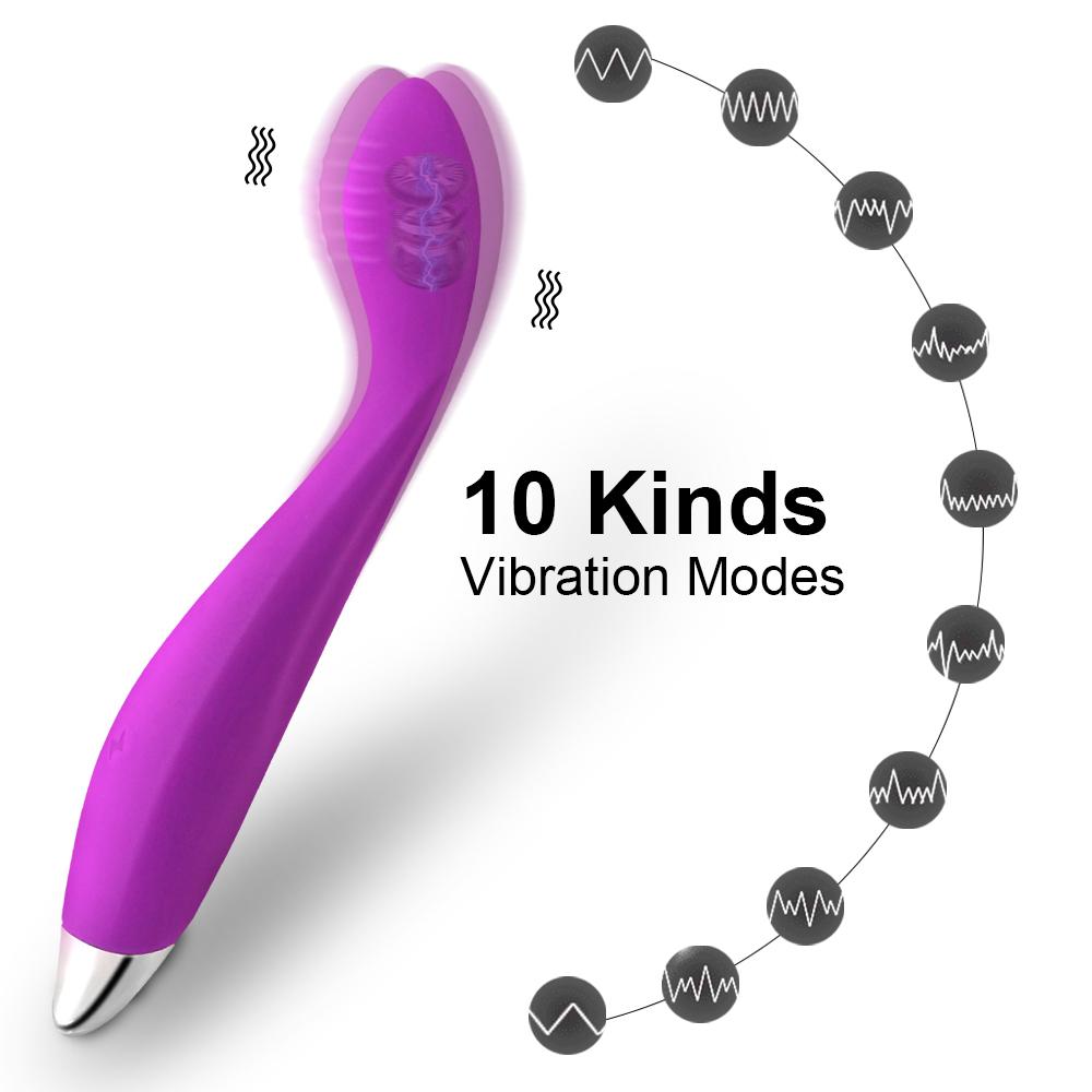 G-Spot Finger Vibrator Nipple Clitoris Stimulator Women Beginner Vaginal Massager 8s Orgasm