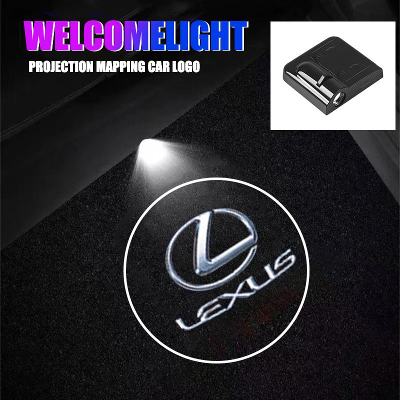 Car Door LED HD Welcome Courtesy Shadow Projector Lamp Logo Light For Lexus F SPORT ES RX NX LS UX LM LX GX LC RZ IS CT GS RC HS ADU1