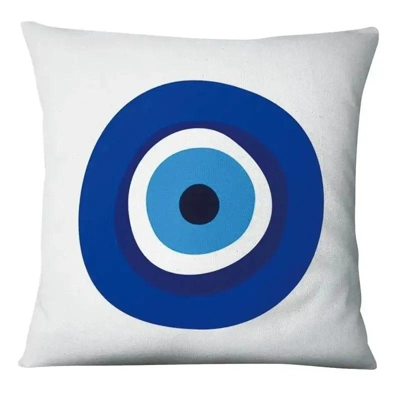Evil Eye Square Throw Pillow Cover Seat Symbol Art Print Cushion Cover Pillow Cover Decoration Home