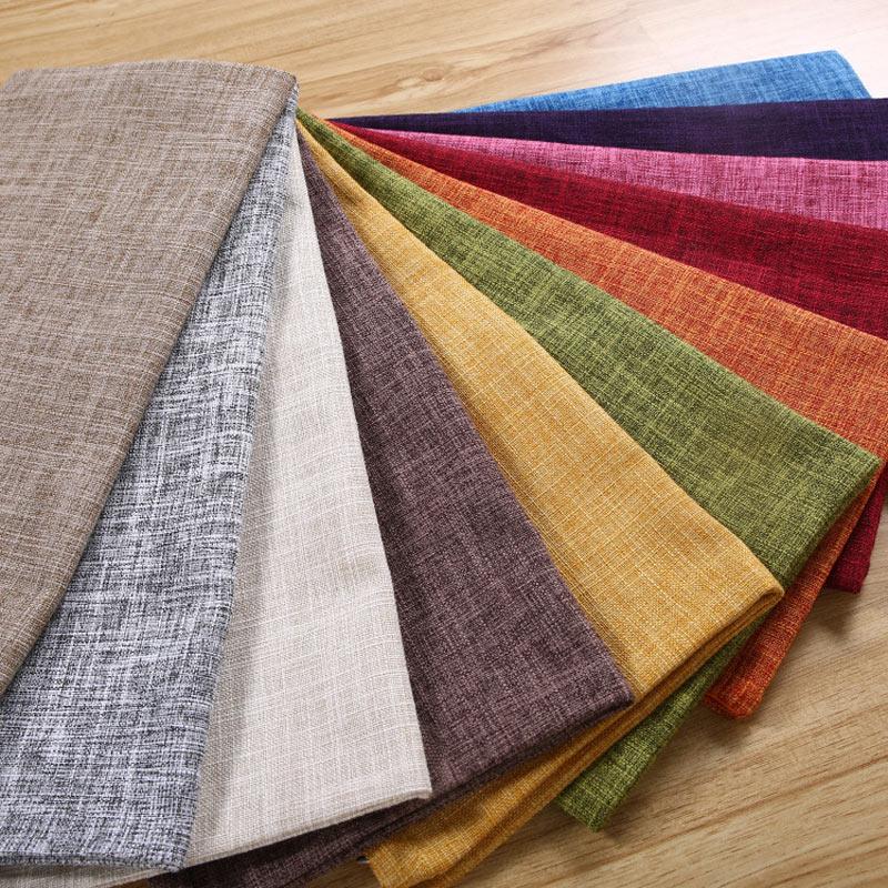 Pillow Case Home Decoration Salon Cushion Cover 50X50 Solid Pillowcase with Zipper Cotton Linen for Sofa Car Chair 45x45 40X40