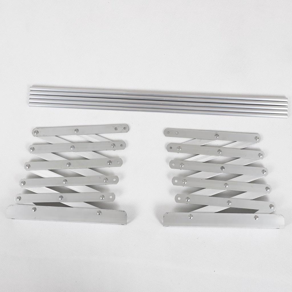 Aluminum Alloy Silver Foldable Save Space Clothes Dryer Clothes Rack Dry Silver Multi-Function Clothes Dryer Energy Saving Clothes Hanger Rack