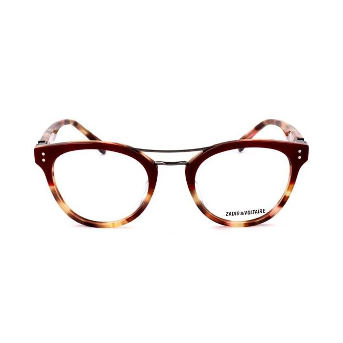 Lunettes de Vue Zadig & Voltaire VZV217 49/21/140 0AFG BURGUNDY FADING TO BROWN HABANA ACETATE WOMAN ZEV FRAME VZV217 0AFG 49 21 140