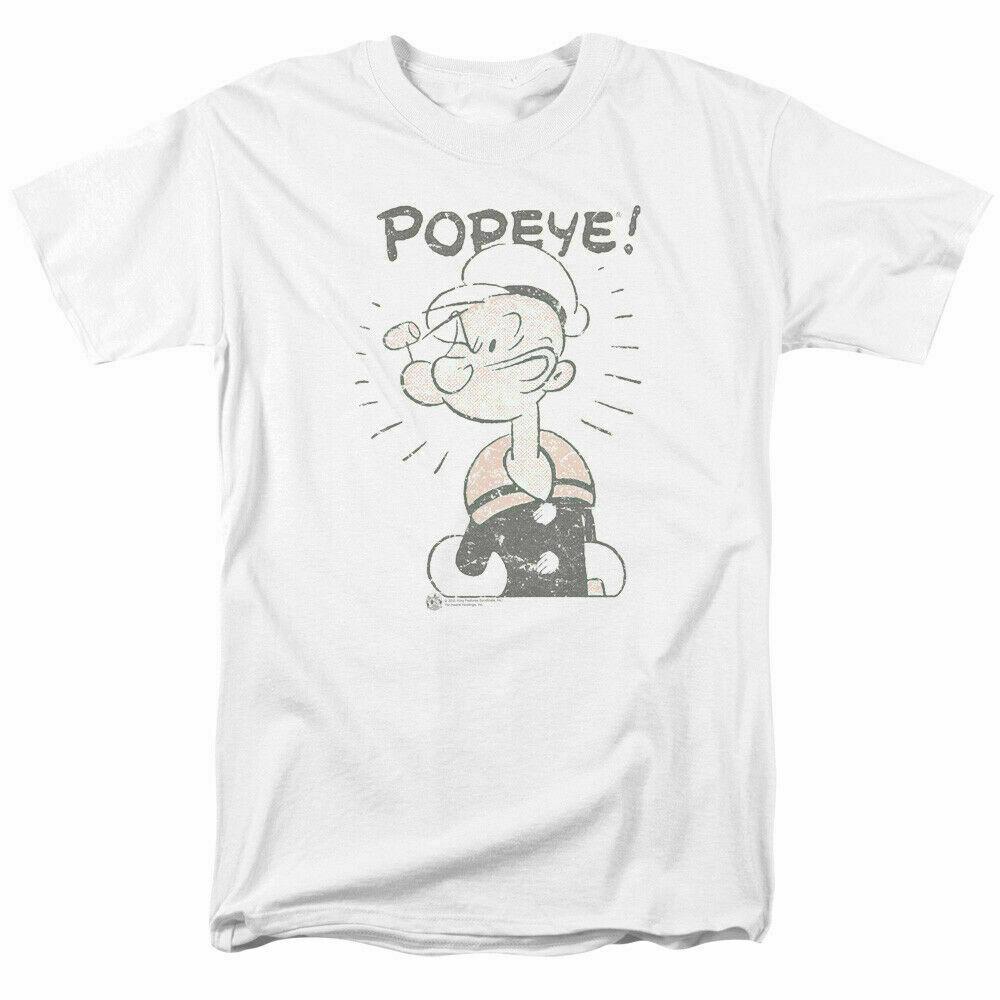 26 Popeye Old Seafarer T Shirt Licensed Comic Cartoon Tee White Unisex T-Shirt XXXXL