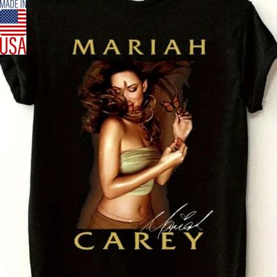 American Mariah Carey Pattern Cotton T-shirt Summer, Christmas Gift Shirt