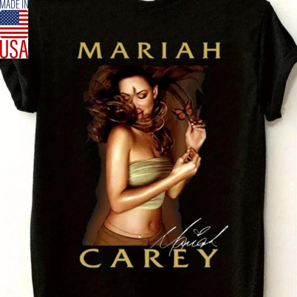 American Mariah Carey Pattern Cotton T-shirt Summer, Christmas Gift Shirt XXXXL