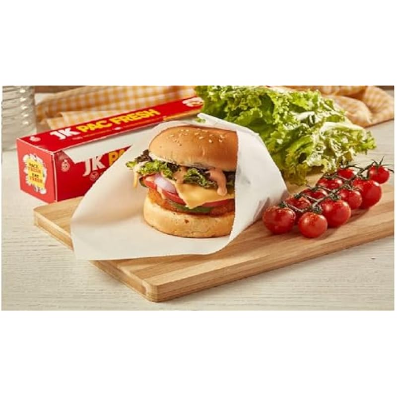 Jk Packfresh 20M Food Wrapping Paper Roll | Bpa-Free, Non-Stick, Eco-Friendly & Heat-Resistant | Ideal For Baking, Food