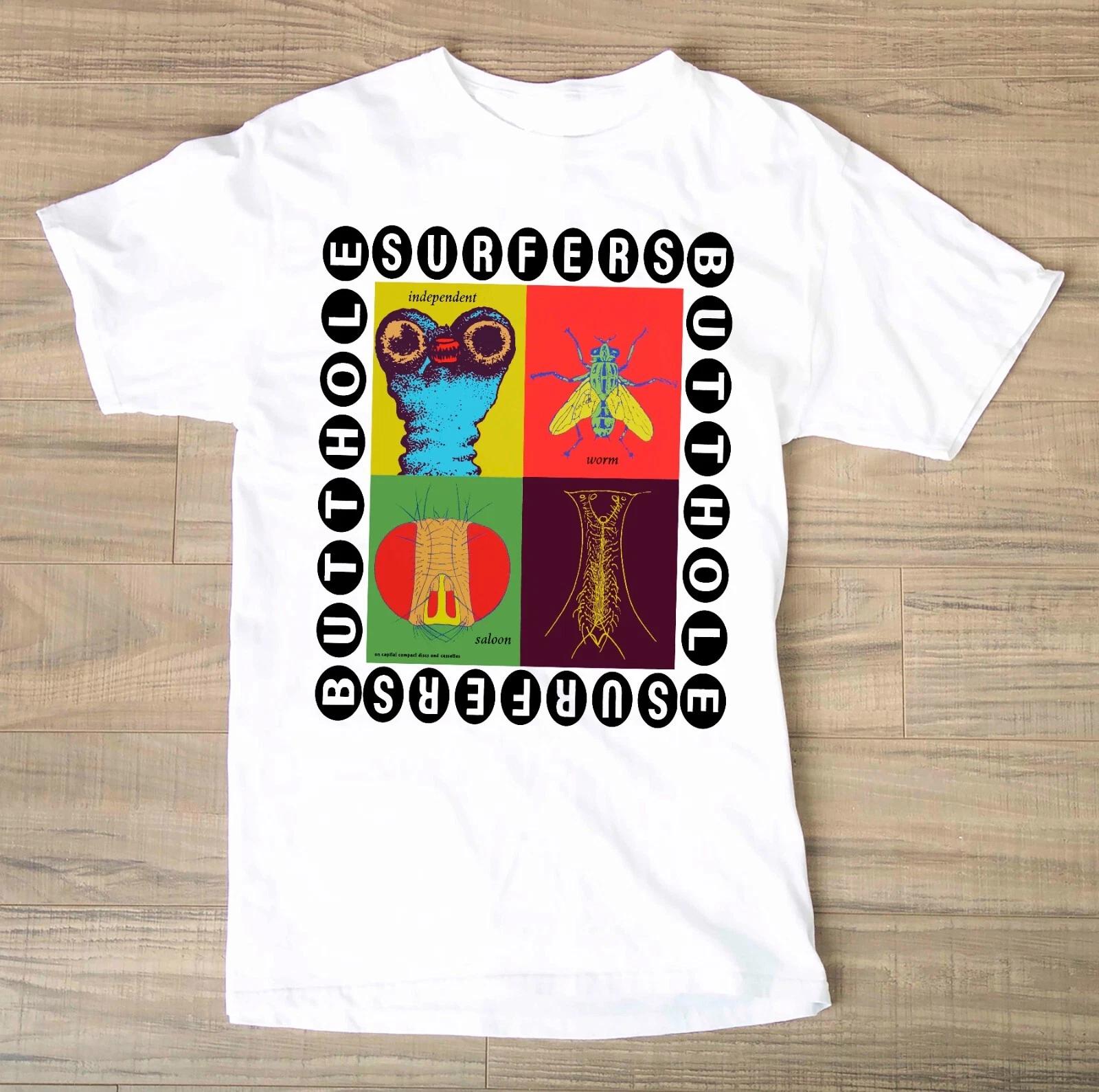 Butthole Surfers Independent Worm Cotton T -Shirt XL 4XL