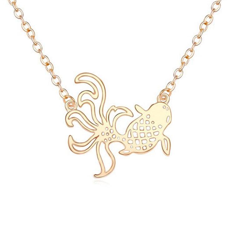 Fashion Goldfish Pendant Necklace for Women