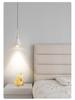 Minimalist Italian-Style Adjustable Pendant Light for Bedroom, Entryway, or Dining Room.