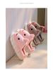 Children's Anti-Slip Cartoon Shark Slippers – Comfortable, Warm Cotton Parent-Child Slippers for Girls