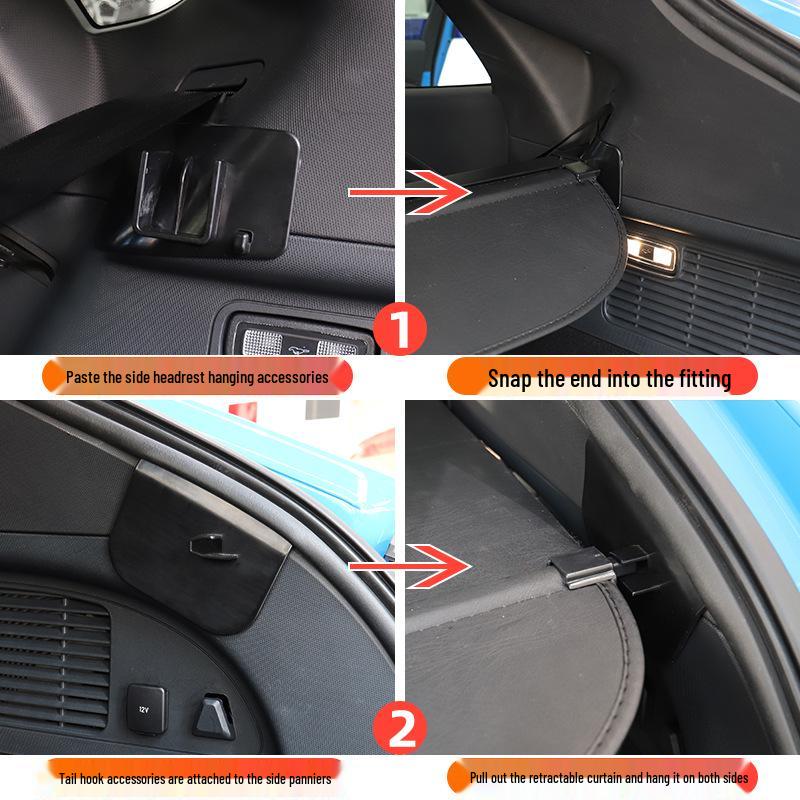 Trunk Cargo Cover for 2021-2025 Ford Mustang Mach-E Electric Horse