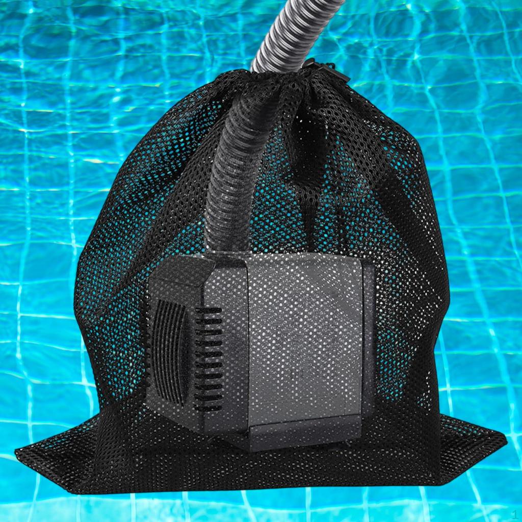 Bag for Water Pumps, Black, Anti-clogging, Easy to Clean, Mesh Wear-resistant,