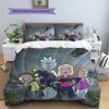 Rick and Morty Pattern Bedding Quilt Set  Home Decoration  Gift (1 * duvet cover + 2 * pillowcase  without core)
