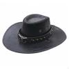 Cowboy Hat, Wide Brim, Breathable, Outdoor Sun Protection One Size Black