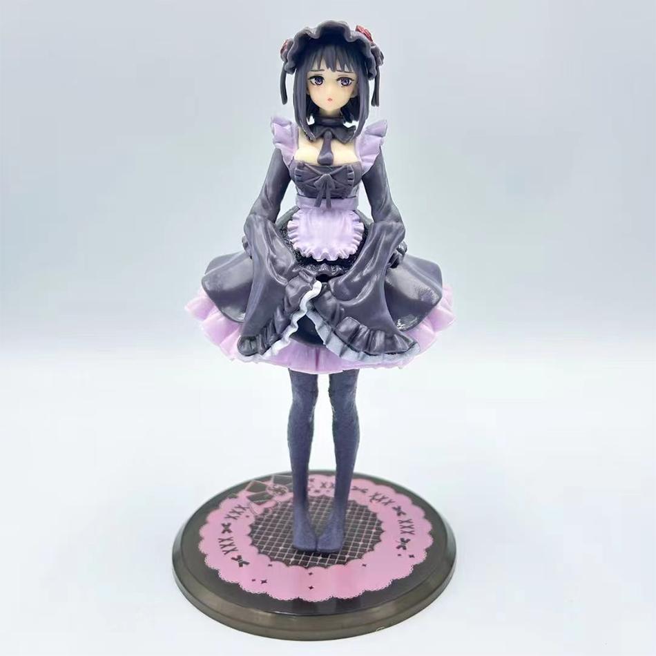 Anime Figure My Dress-Up Darling 12cm Black Maid Outfit Kitagawa Marin Action Figure Shizuku Kuroe Figurine Collection Model Toy