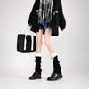 Slouchy Slouchy Leg Socks Gothic Fuzzy Cuff Leg Covers Stylish Pom Pom Leg Warmers  For Women Girls