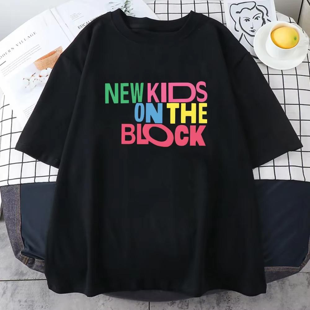 

NKOTB New Kids on The Block T-shirts Pop Music Band Printing Tee-shirt Women Men Summer Cotton Tshirts High Quality Soft Tee Top 5XL різнокольоровий