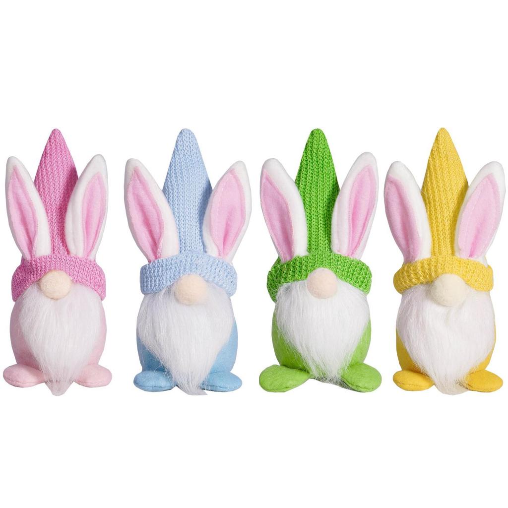 Easter Bunny Gnome Doll Ornament - Cute Rabbit Decoration for Party Atmosphere