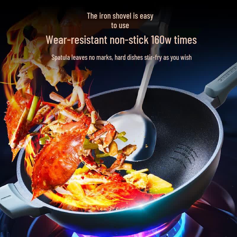 ASD Blue Diamond Titanium Non-Stick Wok - 32cm