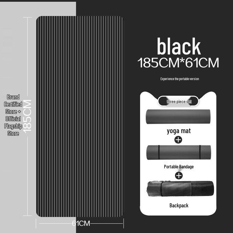 Verdickte & Extragroße Yogamatte für Anfänger - Unisex Heim-Trainingsmatte