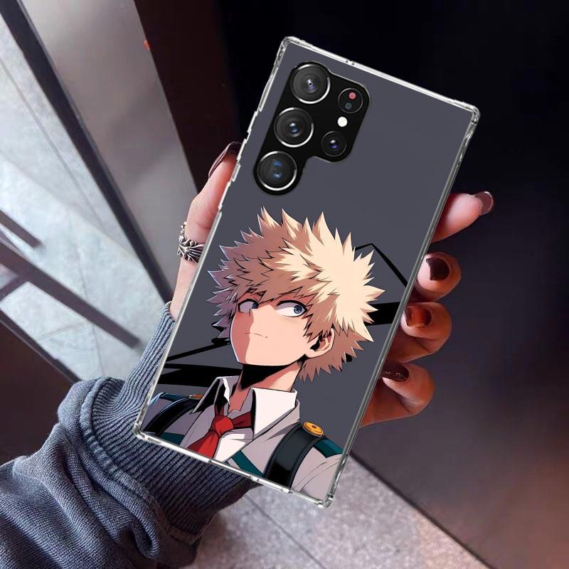 Bakugou Katsuki MHA My Hero Phone Case For Samsung Galaxy S26 S25 Edge S24 S23 Ultra S22 Plus S21 S20 FE Soft TPU Back Cover Fun