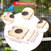 Bird Feeder Perch Feeding and Watering Supplies Wood Bowl Cup for Small Animal Parakeet