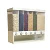 Wall Mounted Cereals Dispenser Sealed Rice Storage Box Clear Container Dry Food Storage Jar Kitchen Organizer Container Box