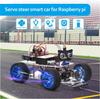 OSOYOO Servo Steering Smart Robot Car with Camera for Raspberry Robot Car Kit for Programming and Uses Python Code To Make Coding Easier and Faster To