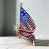 Patriotic Pin Trendy Flag Designs Alloy Metal Brooch Jewelry Accessory For Clothing Bags Friendship