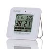 ELECOM OND-03WH Digital Thermo-Hygrometer with Heatstroke and Virus Prevention Alarm, Compact Size, White