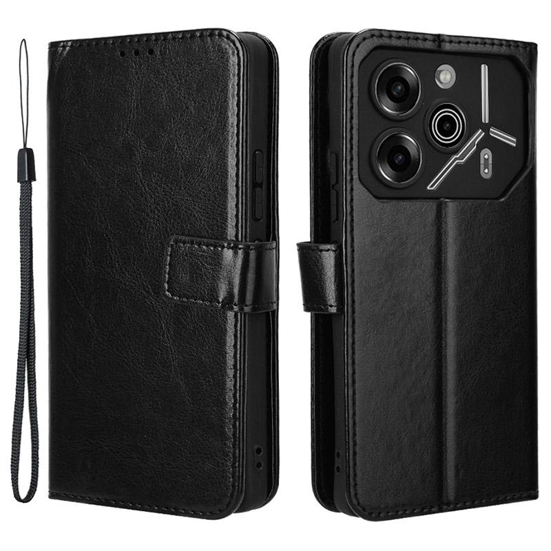 For TECNO Pova 6 Pro 5G LI9 Case Crazy Horse Texture Wallet Leather Phone Cover