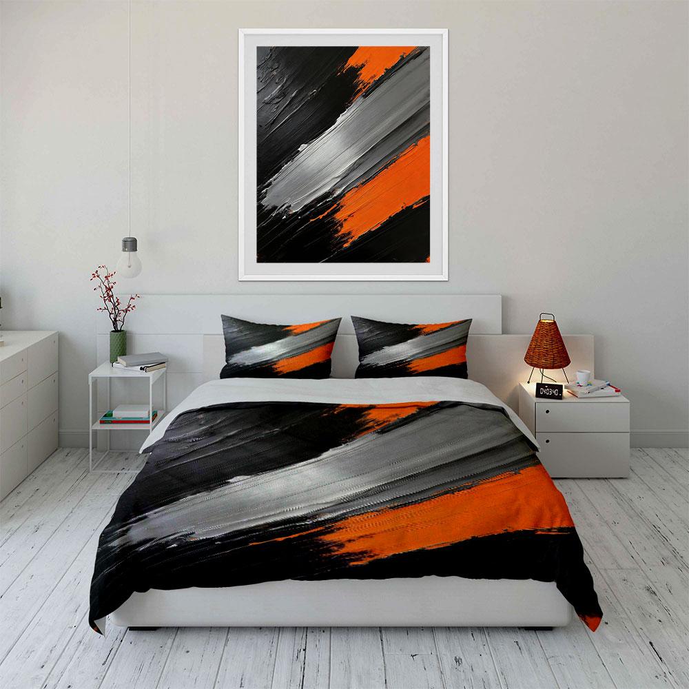 Bold Brushstroke Color Streaks. Bedding Sets Duvet Cover Sets Duvet Covers Pillowcases(1* Duvet Cover 2* Pillowcases Without Duvet Insert)