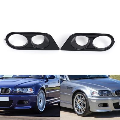 Paar Auto Front Stoßstange Nebel Licht Objektiv Abdeckung für E46 2 Türer 2001-2006 51112695255 51112695256 Nebel Lampe Objektiv Trim Abdeckung