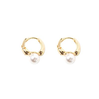 Pearl Drop Earrings For Women Gold Color Wedding Jewelry Simple Dangle Earring Jewelry Gift