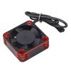 RC Car ESC Heatsink Fan, Lightweight RC Car Motor Cooling Fan, Aluminum and Plastic, DC 5-9V (Red)