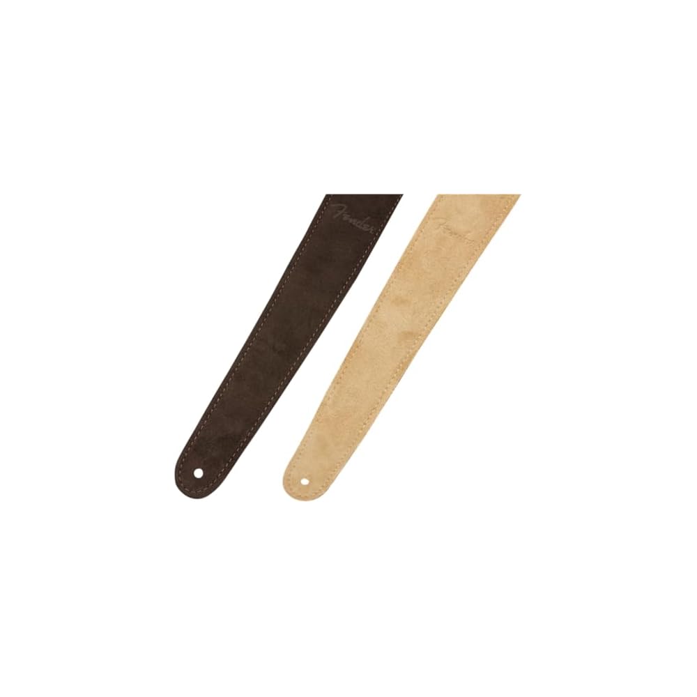 Fender Strap 2” Suede Strap, Brown/Tan, Reversible