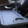 Steering Wheel Car Tray Table Multifunctional Auto Laptop Food Desk with Built-in Cup Holder