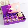 Bouquet 12pcs Artificial Flowers Soap Flower Boxed Flower Gift For Celebration Romantic Occasions Valentine'S Day