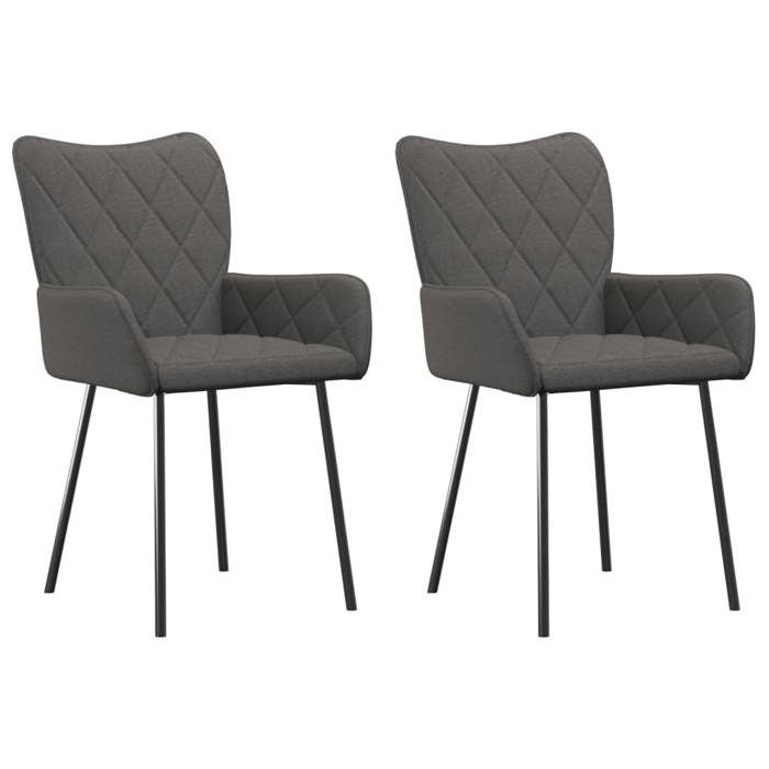 VidaXL 2x Chaises de Salle à Manger Fauteuils à Dîner Chaises de Cuisine Sièges à Dîner Chaises de Repas Restaurant 344832