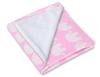 Große Babytrage für die Kinderwagen-Babyschale, beidseitig - Rosa Elefanten