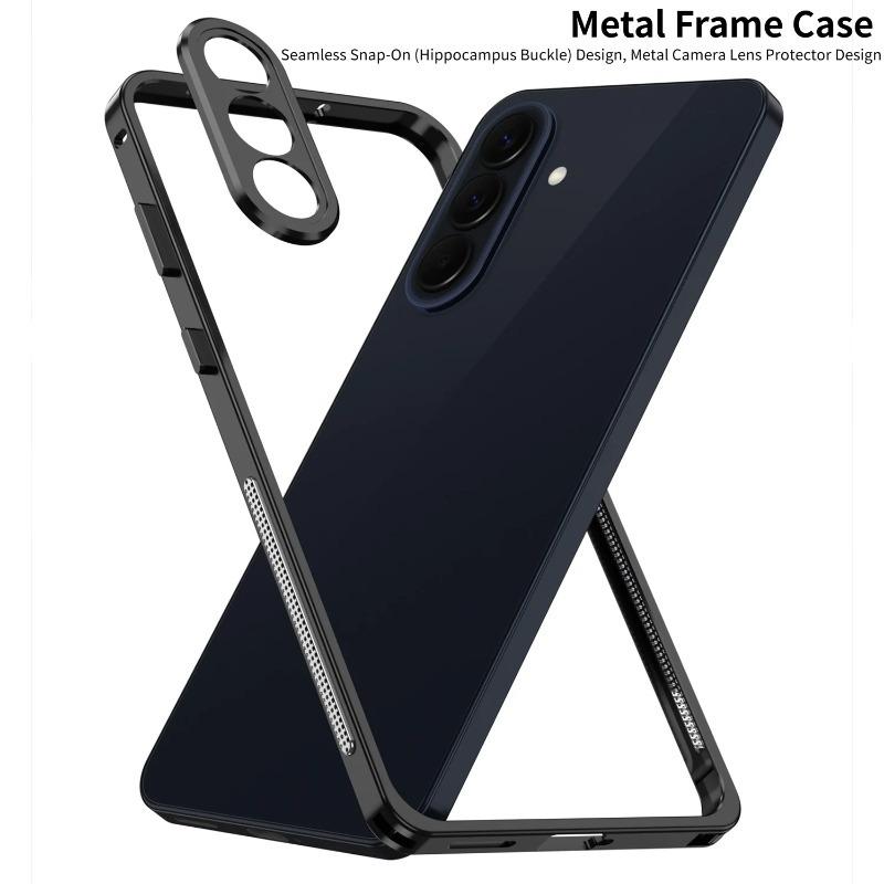 For Samsung A37 A57 S26 S25 Ultra Plus Detachable Metal Camera Protect Ultra-Thin Case Metal Frame Shockproof Cover Bumper