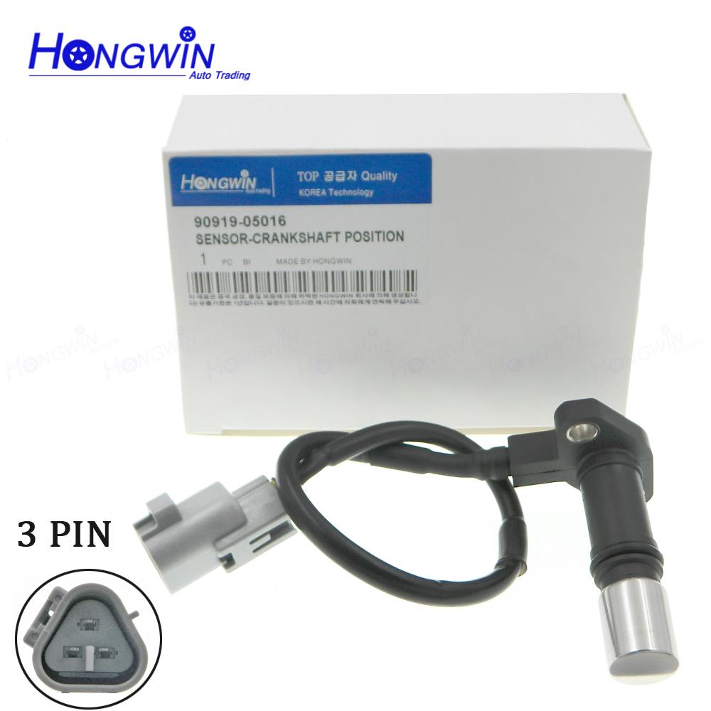 90919-05016 New Crankshaft Position Sensor Fits Toyota 4Runner Hiace Hilux T100 Tacoma 2.4L 2.7L 94-04 9091905016 0296000271 1 PCS